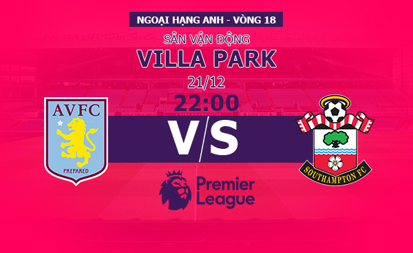 Nhận định Aston Villa vs Southampton, 22h00, 21/12/2019, NHA