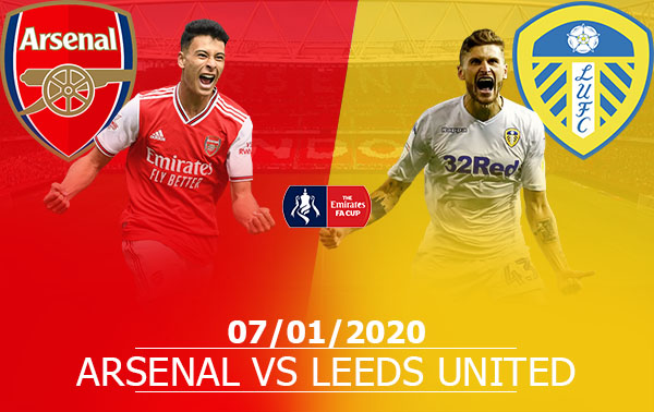 Arsenal vs Leeds United: 02h55, 07/01/2020, FA CUP