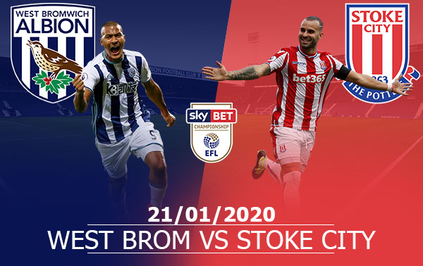 West Brom vs Stoke City: 03H00, 21/01/2020, Giải Hạng Nhất Anh